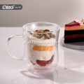 Espresso Latte Glass Coffee Mug parede dupla